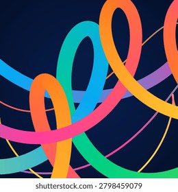 Bright Gradient Zigzag Bands vector background with crisp scalable linework for microstock and commercial design projects.