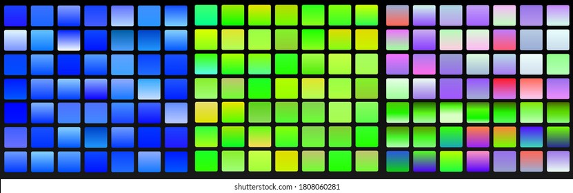 bright gradients Set of UI Gradient Color Swatches. Vector gradients background 