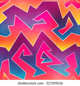bright graffiti seamless pattern