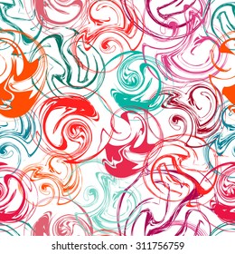 Bright graffiti seamless pattern. Modern stylish texture. Endless abstract background. Vector eps10.
