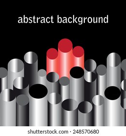 bright a graphic abstract geometry of cylinders