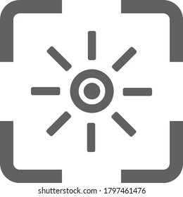 Bright, gray version brightness icon