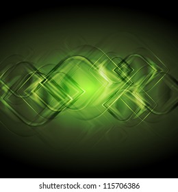 Bright green abstract background with elegant shapes. Eps 10 vector design