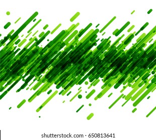 Bright green abstract background on white. Vector paper illustration.