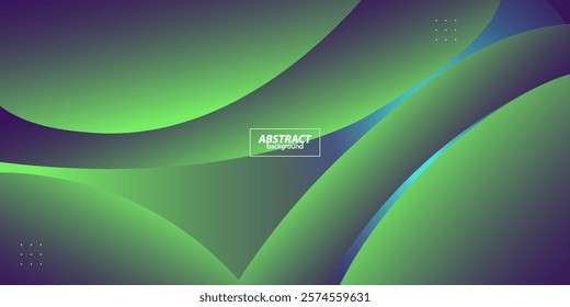 Bright green abstract background with simple shapes. Popular and modern with 3d shadow concept. Vector eps10