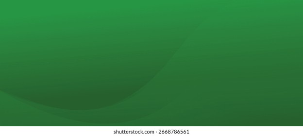 Plano de fundo abstrato verde brilhante com gradientes suaves e formas de onda fluente.