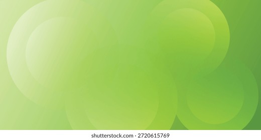Fondo Abstractas verde brillante con los círculos suaves para el diseño moderno fresco