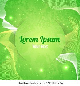 Bright green abstract background. Vector illustration eps 10