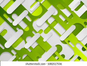 Bright green abstract geometric corporate concept background. Vector design