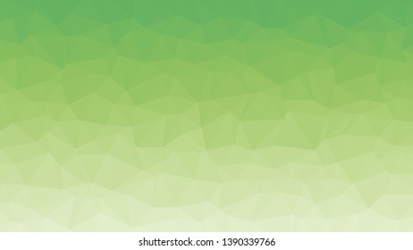 Bright green abstract polygonal background with triangle design, vector illustration template