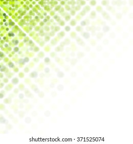 Bright green abstract shiny background. Vector illustration