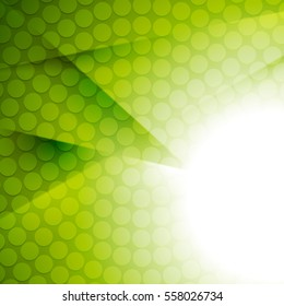 Bright green abstract technology background. Vector digital design