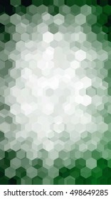 bright green background. hexagon vector pattern for design