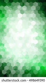 bright green background. hexagon vector pattern for design