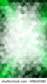 bright green background. hexagon vector pattern for design