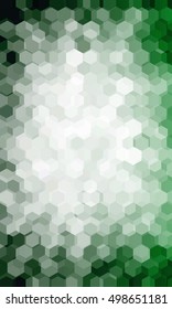 bright green background. hexagon vector pattern for design