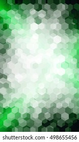 bright green background. hexagon vector pattern for design