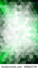 bright green background. hexagon vector pattern for design