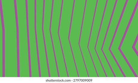 A bright green background with a mesmerizing pattern of purple lines that converge and diverge in a dynamic, optical illusion-like design, creating a sense of depth and visual interest.