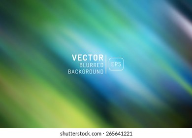 Bright  green and blue background, suitable for flat design, vector illustration, gradient mesh. Editable. Unfocused.