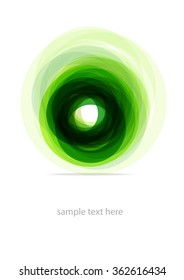bright green chaos circles background with place for your text