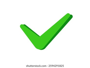 A bright green checkmark icon symbolizing approval, success, or completed tasks.