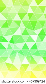 bright green colored mosaic of polygonal elements. banner. vector illustration. for design of printed materials, websites, presentations, business ideas