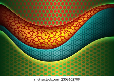 bright green creative and red abstract corporate material overlap digital background modern page concept vector