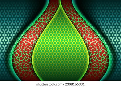 material corporativo abstracto verde brillante creativo y rojo superposición fondo digital concepto de página de aterrizaje moderno vector
