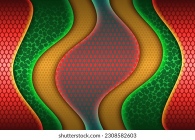 material corporativo abstracto verde brillante creativo y rojo superposición fondo digital concepto de página de aterrizaje moderno vector