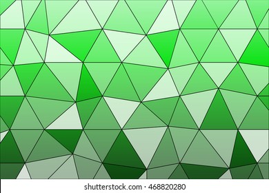 bright green crystal polygonal background with 3d effect. vector illustration. for design, presentation, wallpaper, business