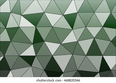 bright green crystal polygonal background with 3d effect. vector illustration. for design, presentation, wallpaper, business