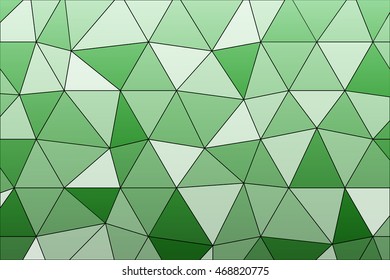 bright green crystal polygonal background with 3d effect. vector illustration. for design, presentation, wallpaper, business