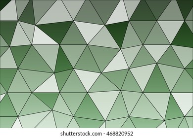 bright green crystal polygonal background with 3d effect. vector illustration. for design, presentation, wallpaper, business