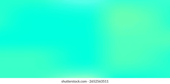 Fondo de desenfoque de degradado de color verde brillante y cian. Textura abstracta lisa ideal para Diseño web, carteles o Fondo de pantalla digital.
