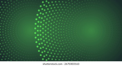 Bright green dynamic abstract vector background with diagonal lines. 3d cover of business presentation banner for sale event night party. Fast moving soft circle wave line stripe decoration