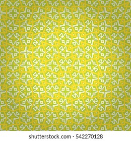 Bright green fancy seamless pattern in alien style. Shining, contrast design for textile, ads, carpet or other purpose.