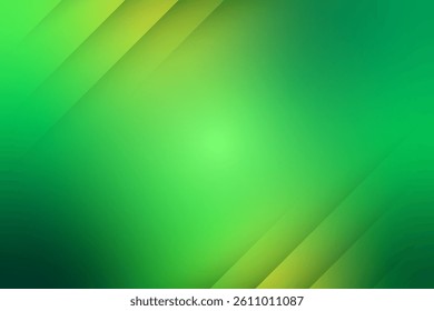 Bright Green Gradient Background With Line Pattern. Abstract Business Wallpaper. Vibrant. Vector Illustration