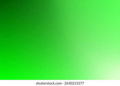Bright green gradient background with smooth color transitions, exuding freshness