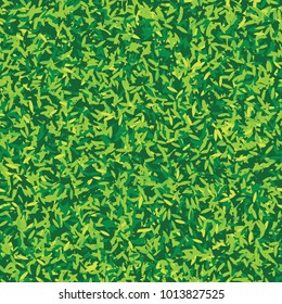 Bright green grass seamless pattern. Fresh grass texture. Vector illustration for your graphic design.