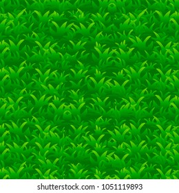 bright green grass seamless pattern, vector background