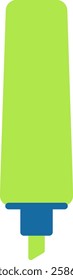 Bright green highlighter pen marking important details in a document, boosting readability and enhancing organization for effective note taking and study sessions
