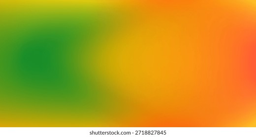 Gradiente verde y naranja brillante con transición suave moderno
