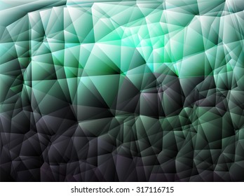 Bright green polygon abstract background.Vector EPS 10 illustration.