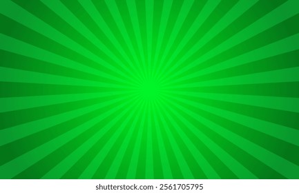 A bright green radial burst background with sharp rays extending from the center, perfect for eye-catching designs or presentations.
