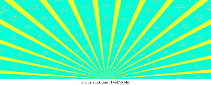 Fondo de los rayos verdes brillantes con el sol estrella texturas abstractas patrón ilustración vectorial diseño gráfico estilo moderno moda 