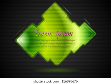 Bright green shape. Vector background eps 10