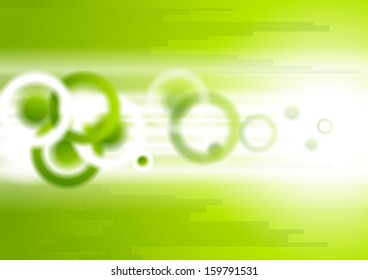 Bright green technology motion vector background