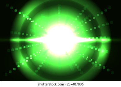 bright green technology vector abstract background.