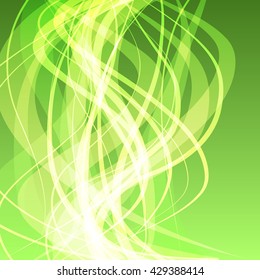 Bright green vector abstract background illustration